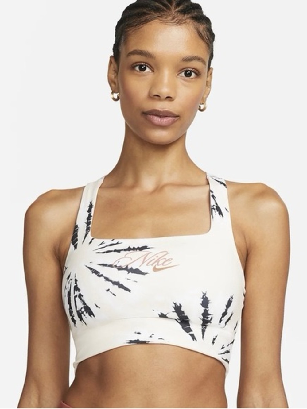 Nike Resort Tie Dye Cropped Training Tank Top, Square-Neck Sports Bra. Sz Small